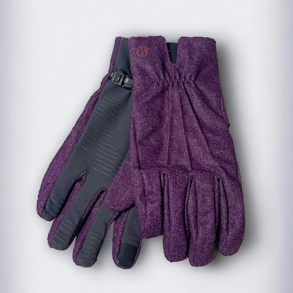 Lululemon Mens City Keeper Waterproof Winter Tech Fleece Gloves L XL Nwt - Picture 1 of 6